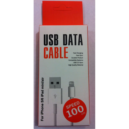 Lightning cable 2A (1m) - iCharge_White
