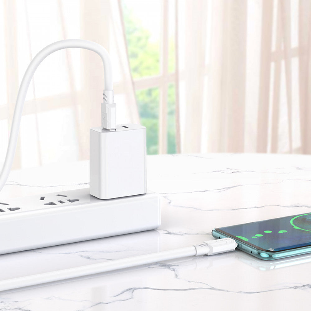 USB C cable 3A (1m) – Borofone BX81 – Black