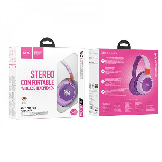 Bluetooth Headphones – Hoco W43 Adventure – Purple