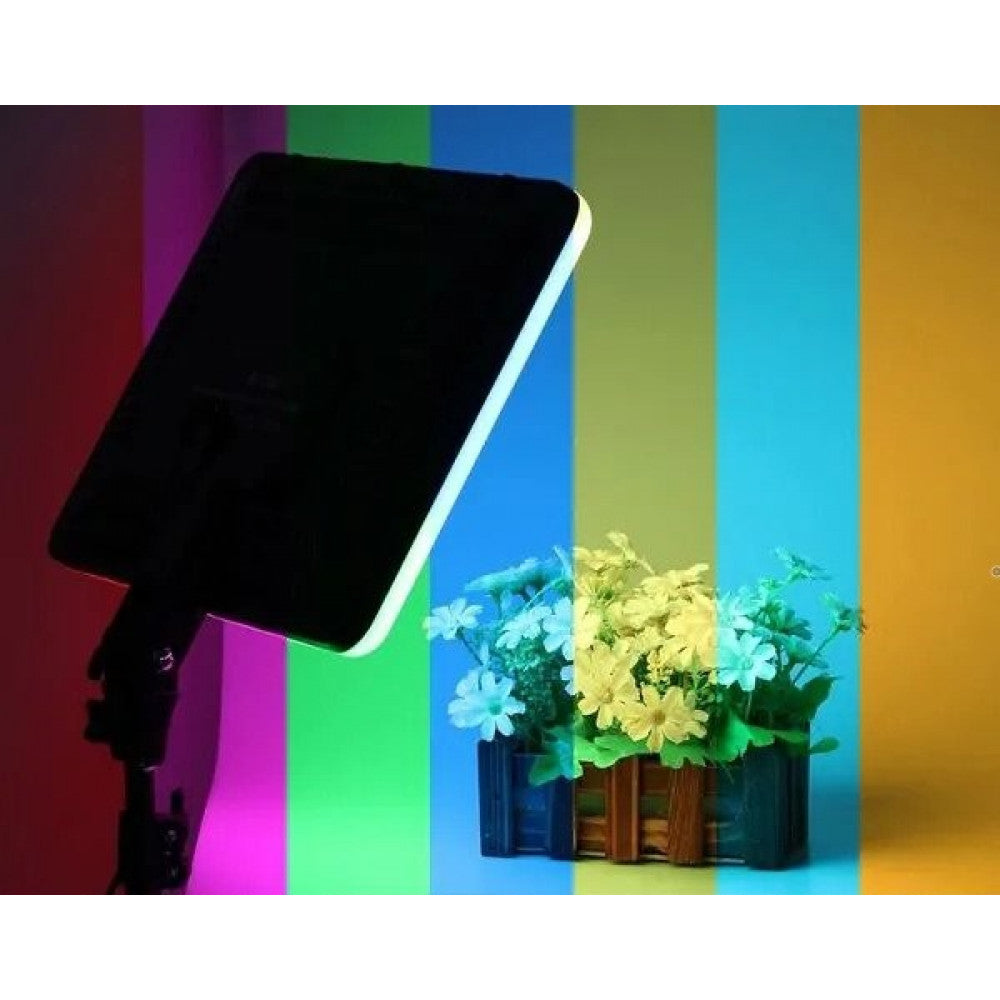 LED RGB video light lamp | PM-36 | 36x25 cm | 352 Lights | 3000K-6500K | Remote | Adapter