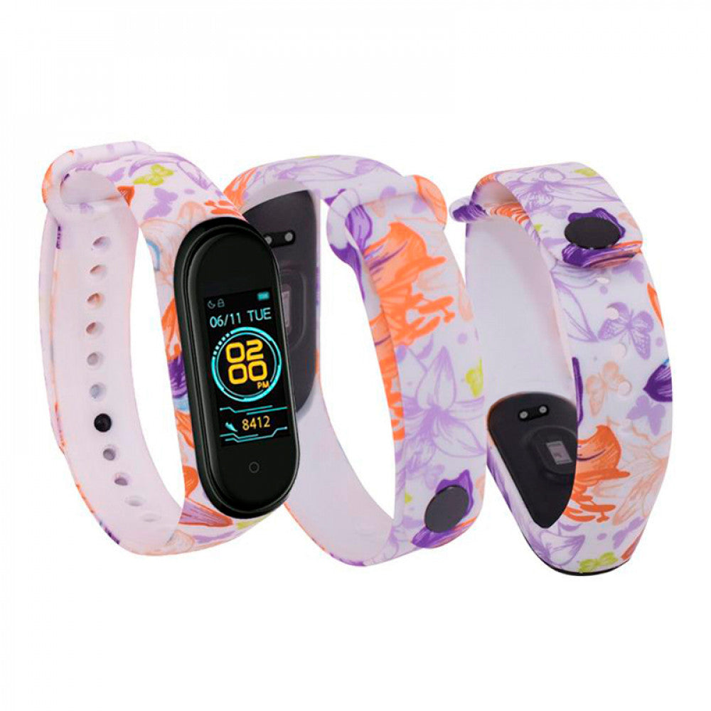 Reminets Silicone Flowers Design – Xiaomi Mi Band 2