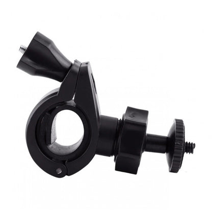 Mounting a GoPro camera (1/4" screw) to a bicycle pipe/handlebar