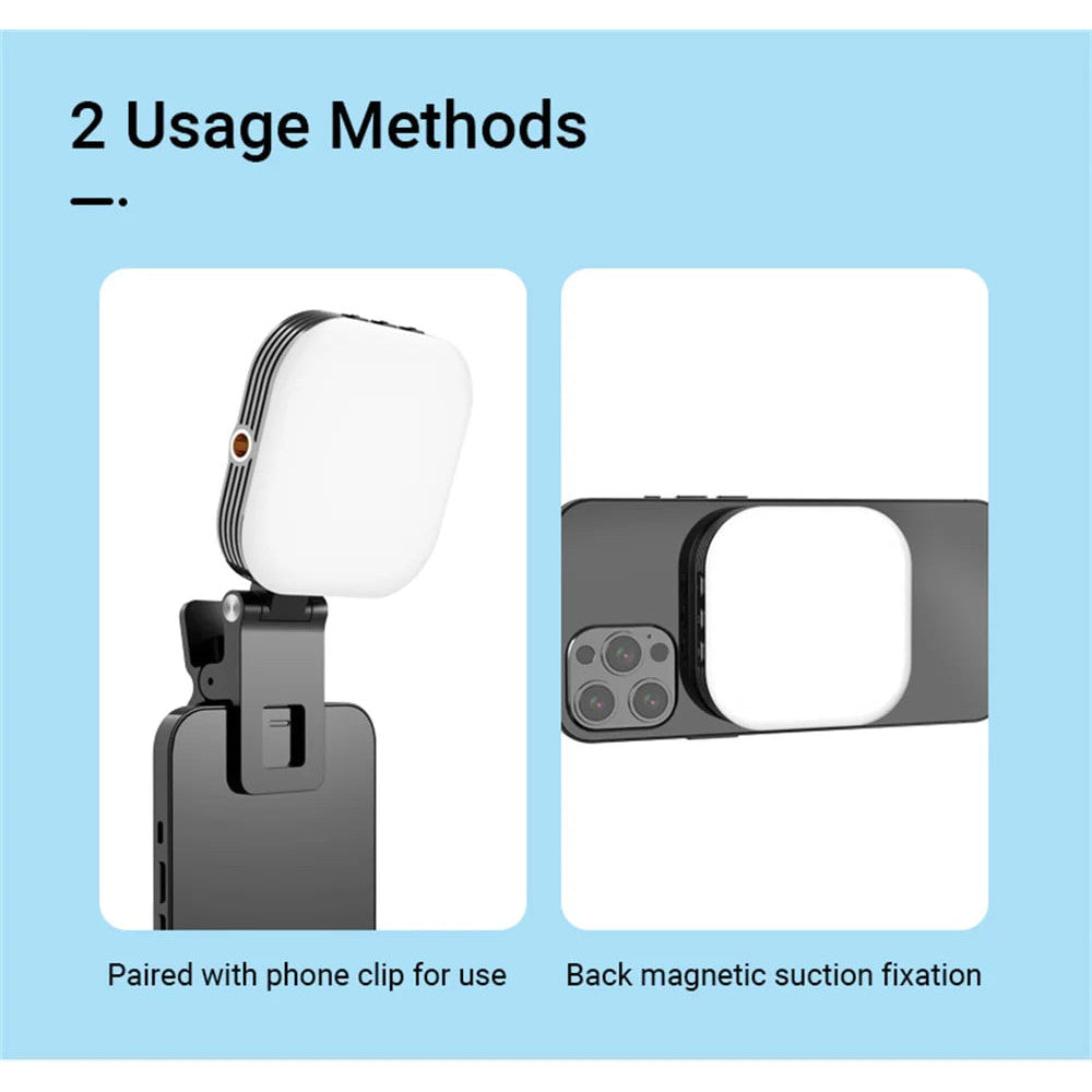 Selfie flash rechargeable with MagSafe and clip F-622