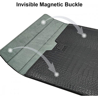 PU Sleeve Case Crocodile – MacBook 13.3 – Black