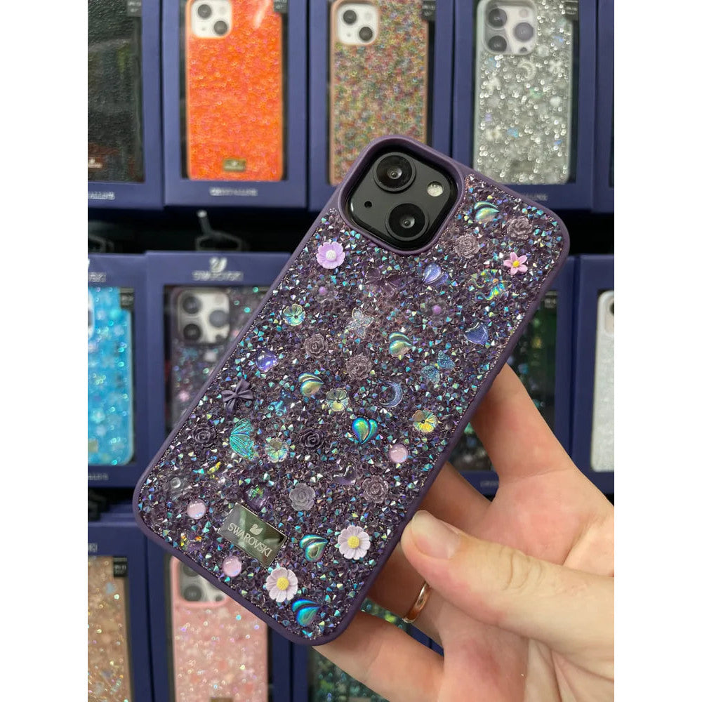 Bling World Swarovski Case (TPU) for iPhone 15 Pro Max - Light Purple