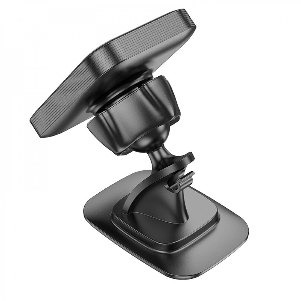 Magnetic car holder with adhesive base Hoco H25 — Black