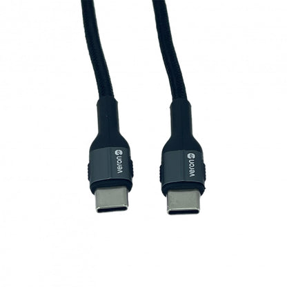 USB C to C Cable 3A (1m) – Veron CC09 Nylon – Black