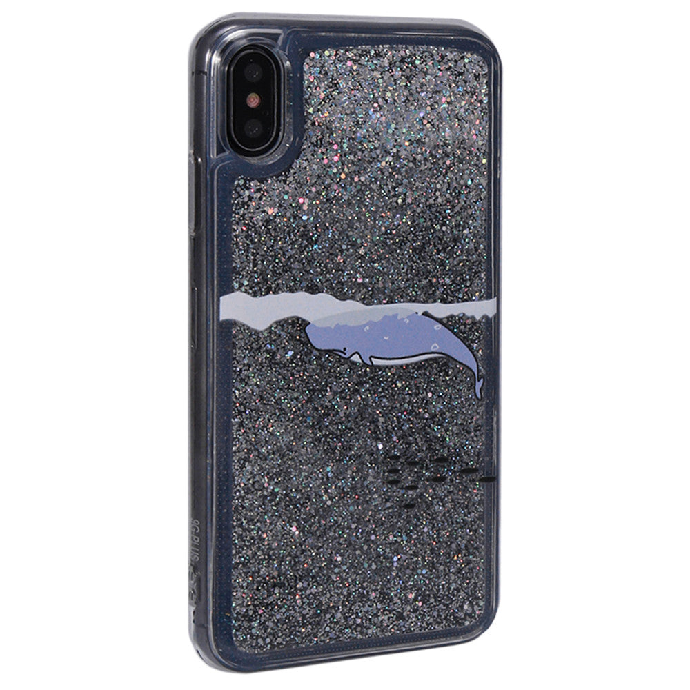 Whales Glitter TPU Case - iPhone X ; Xs