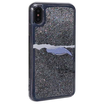 Whales Glitter TPU Case - iPhone X ; Xs