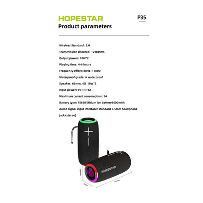 Portable speaker – Hopestar P35