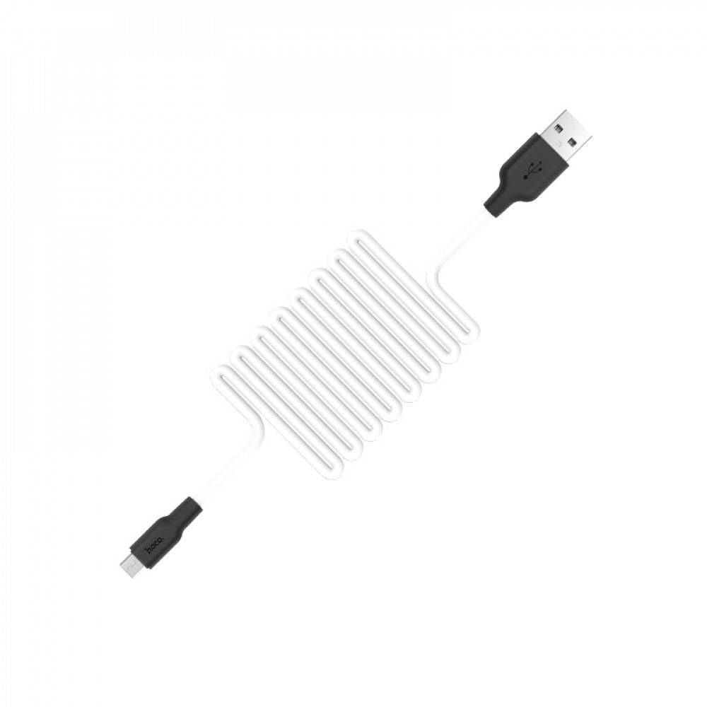 Cable Micro 2.4A (1m) – Hoco X21 Plus Silicone – Blackblue