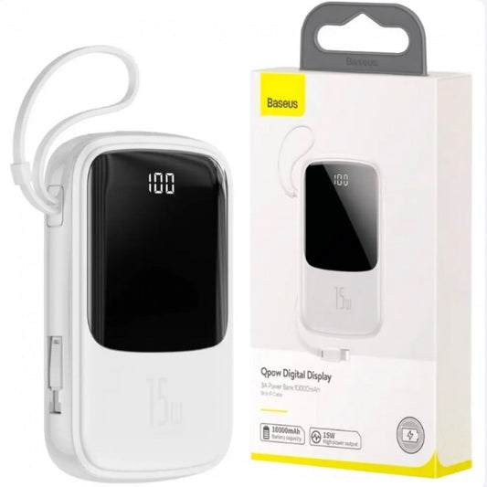 Power Bank 20000 mAh | 15W | Digital Display - Baseus (PPQD-G) - PPQD-G01 Black