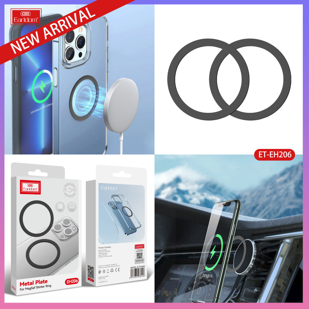 Set of plates for magnetic holders 2 pcs (round) Earldom ET-EH206