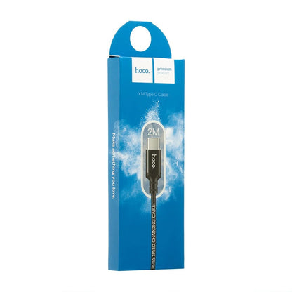 USB C cable 2A (1m) Hoco X14 – Black