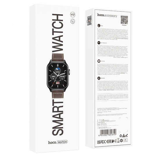 Smart Sports Watch (Call Version) – Hoco Y17 – Black