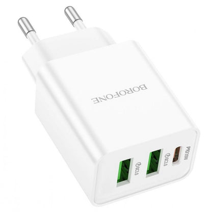 Home Charger 30W PD 2 QC3.0 Borofone BA70A – White