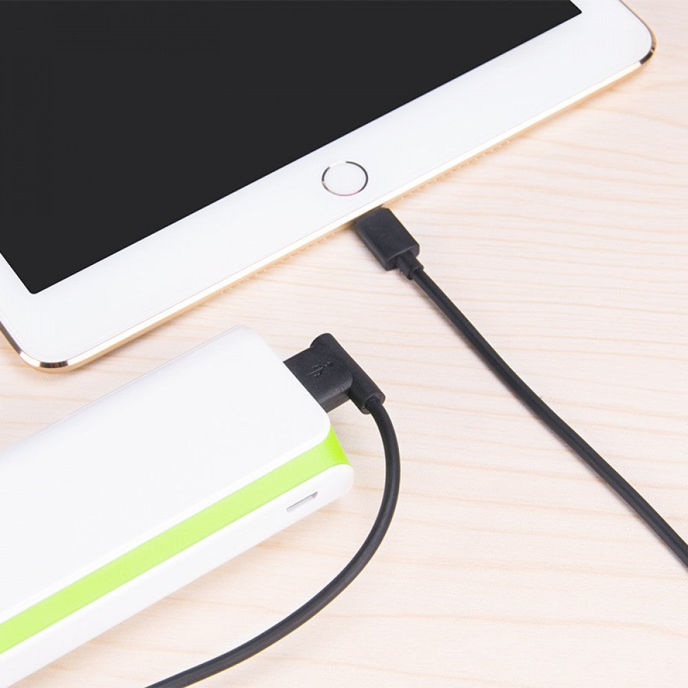 Lightning cable 2A (1.2m) – Hoco UPL11 L-shape Black – White