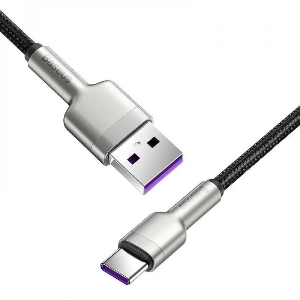 USB C cable 40W (0.25m) – Baseus (CATJK-01) Cafule Series Metal Data – CATJK-01 Black