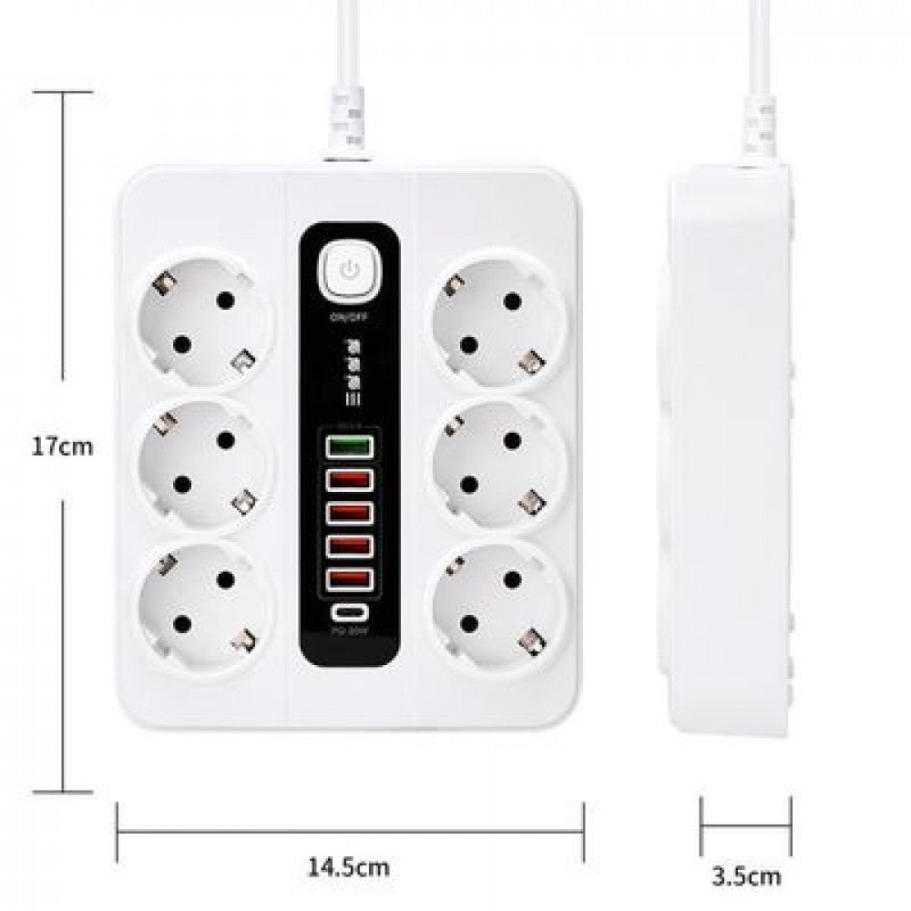 Life filter 5U | 6P | 1C | 3000W | 2m - BKL-11EU