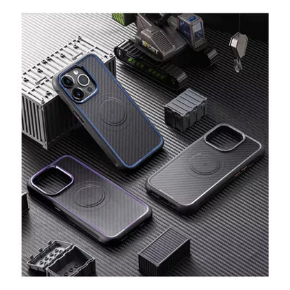 Rock Kevlar Series TPU Case with Magsafe - iPhone 15 Pro Max - Titanium Blue