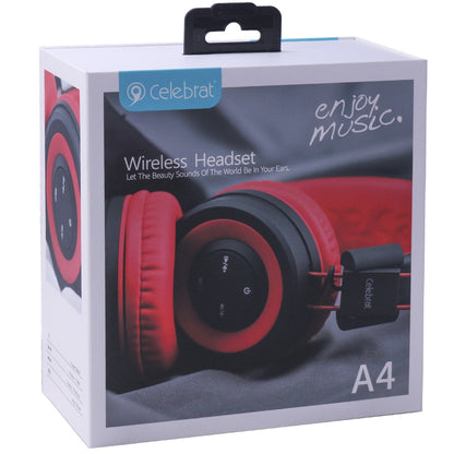 Bluetooth headphones – Celebrat A4 – Black
