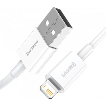 Lightning cable 2.4A (0.25m) – Baseus (CALYS-02) Superior Series – CALYS-02 White