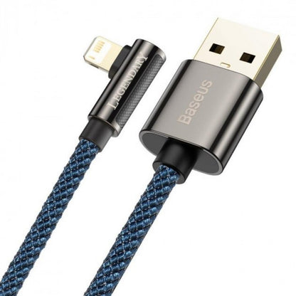 Lightning cable 2.4A (2m) - Baseus (CACS000103) Legend Series Elbow - CACS000103 Blue