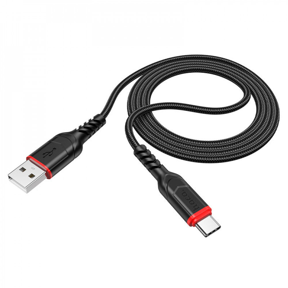USB C cable 2.4A (1m) – Hoco X59 – Black