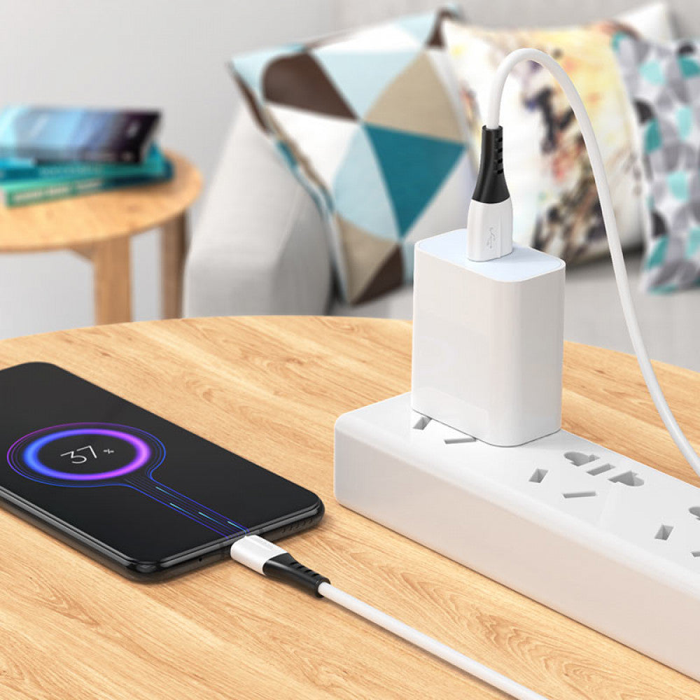 Cable Micro 3A (1m) – Hoco X82 silicone – White