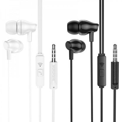 Headphones with microphone 3.5mm – Borofone BM61 Wanderer – White