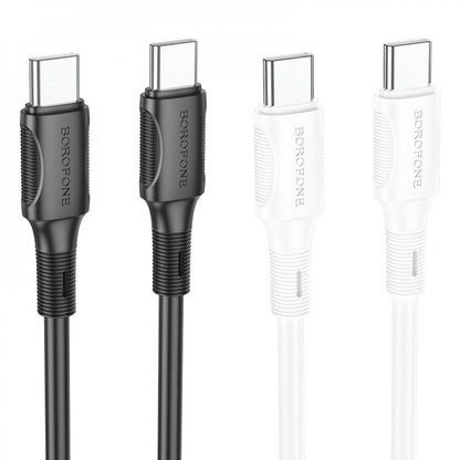 USB C to C Cable 60W (1m) — Borofone BX80 — White