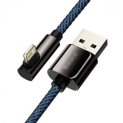 Lightning cable 2.4A (2m) - Baseus (CACS000103) Legend Series Elbow - CACS000103 Blue