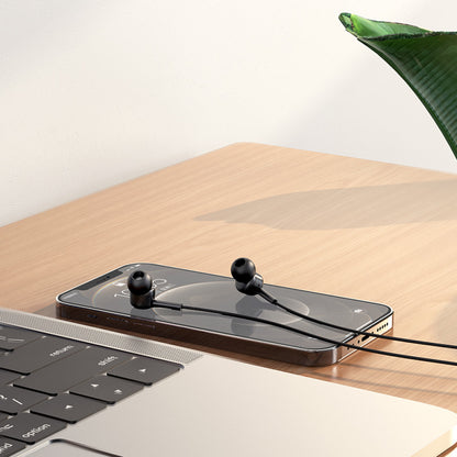 Headphones with microphone 3.5mm – Hoco M82 La musique universal – Black