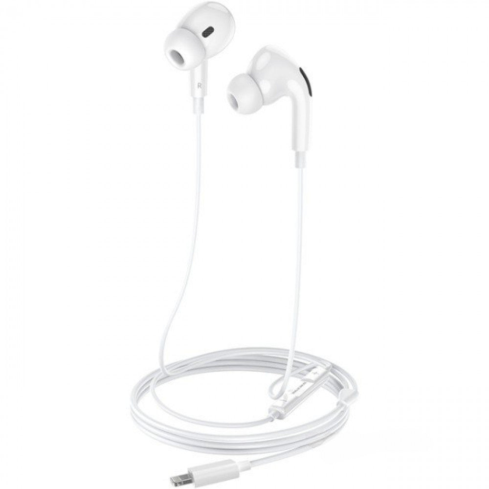 Lightning headphones with microphone – Borofone BM30 Pro – White