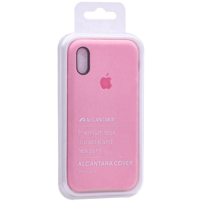 Alcantara Cover - iPhone X; XS - Bordo