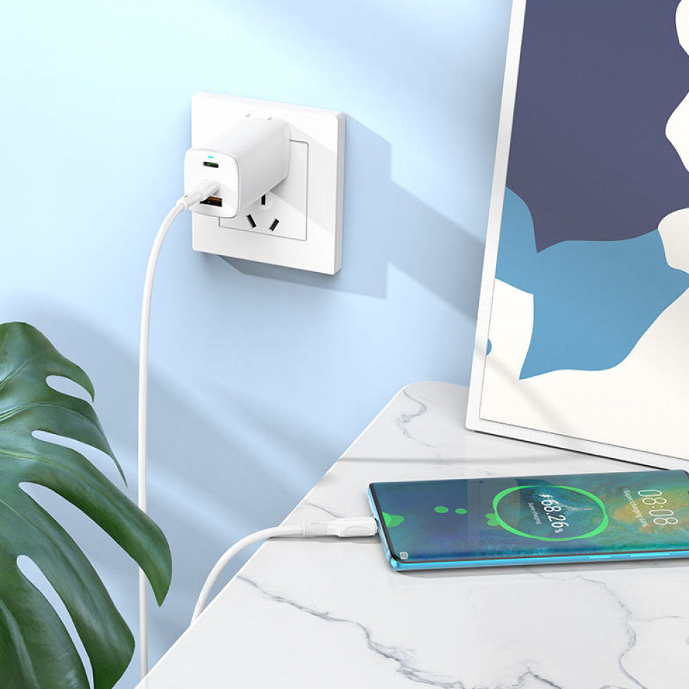 USB C to C Cable 60W (1m) — Borofone BX80 — White