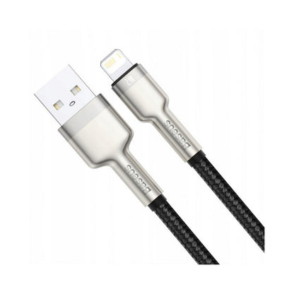 Lightning cable 2.4A (1m) – Baseus (CALJK-A) Cafule Series Metal – CALJK-A02 White