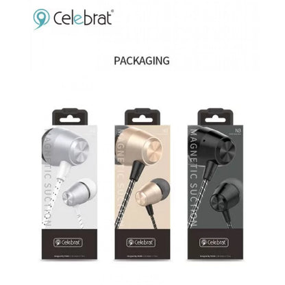 Headphones with microphone 3.5mm – Celebrat G11 – Gold