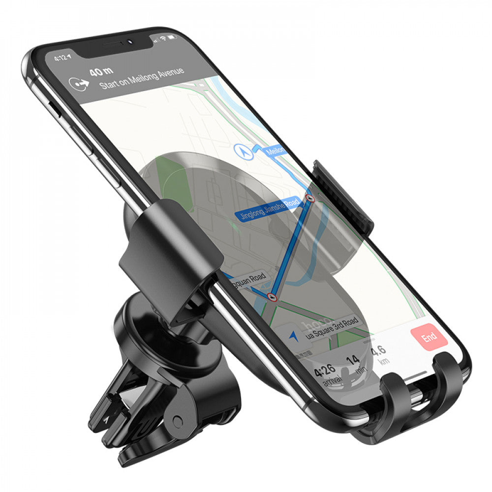 Car Holder Hoco CA105 Guide three-axis linkage wireless charging – black