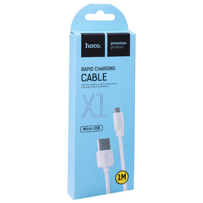 Micro 2.1A Cable (1m) — Hoco X1 White — White