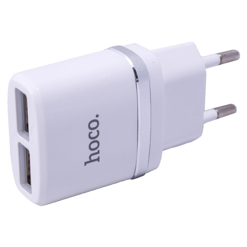 Home Charger | 2.4A | 2U - Hoco C12 White