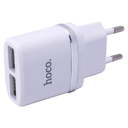Home Charger | 2.4A | 2U - Hoco C12 White