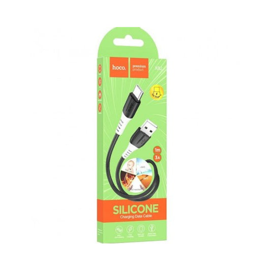 Lightning cable 3A (1m) – Hoco X82 silicone – Black