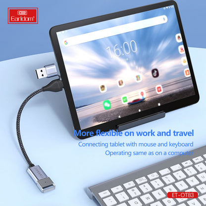 Adapter OTG USB C &amp; USB A To USB3.0 – Earldom ET-OT83 2 in 1
