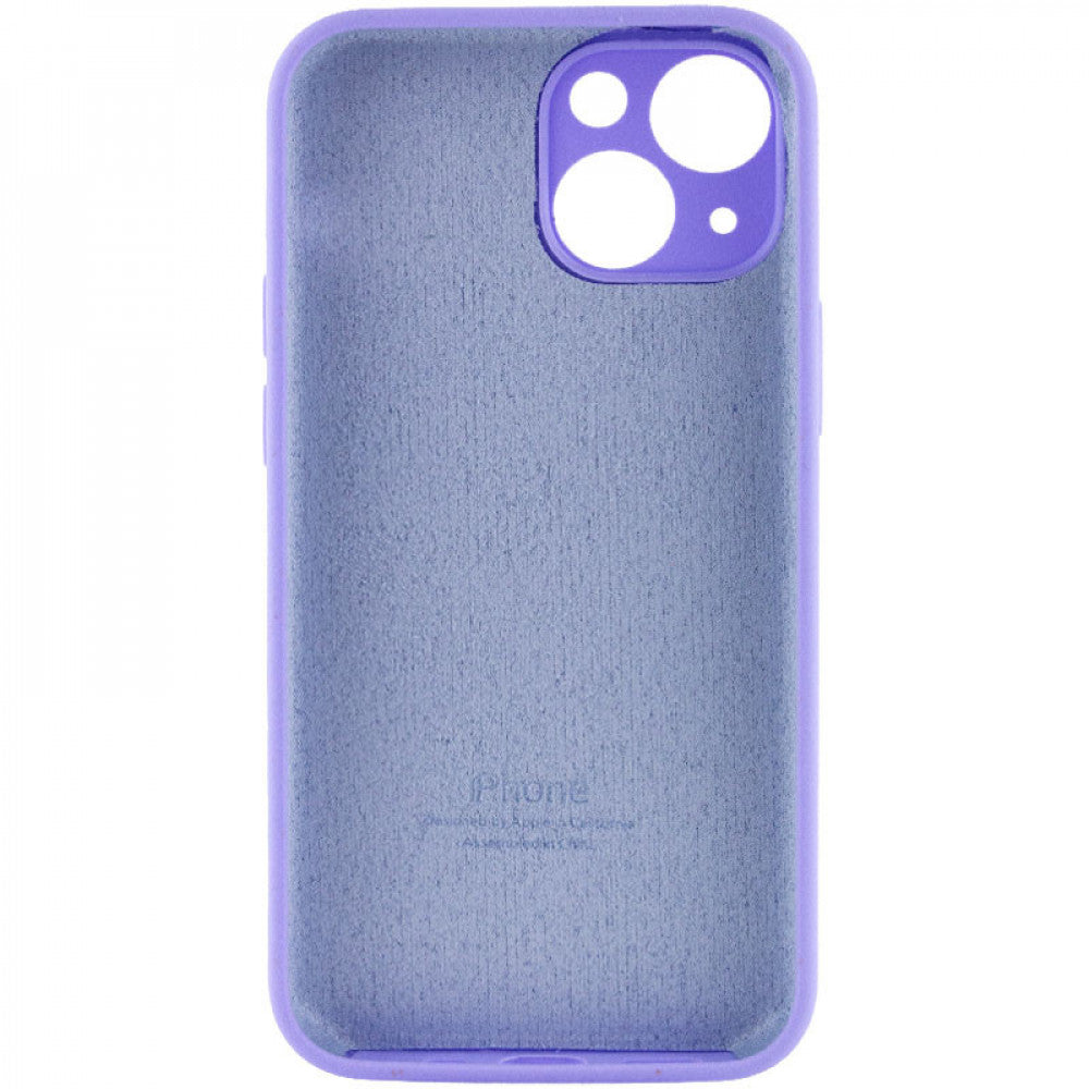 Original Silicone Case with protective camera – iPhone 14 – Lilac (5)