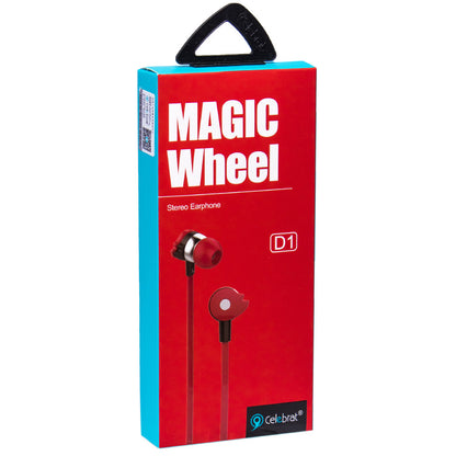 Headphones with microphone 3.5mm – Celebrat D1 – Red