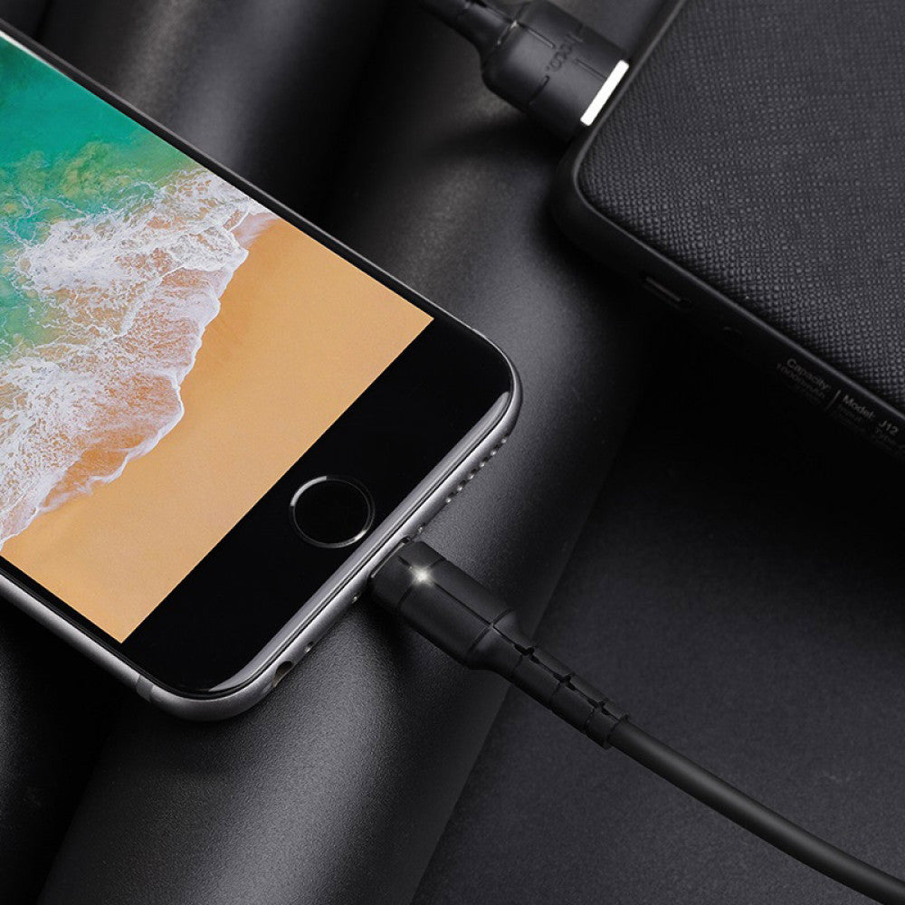 Lightning cable 2A (1.2m) – Hoco X30 Black – Black