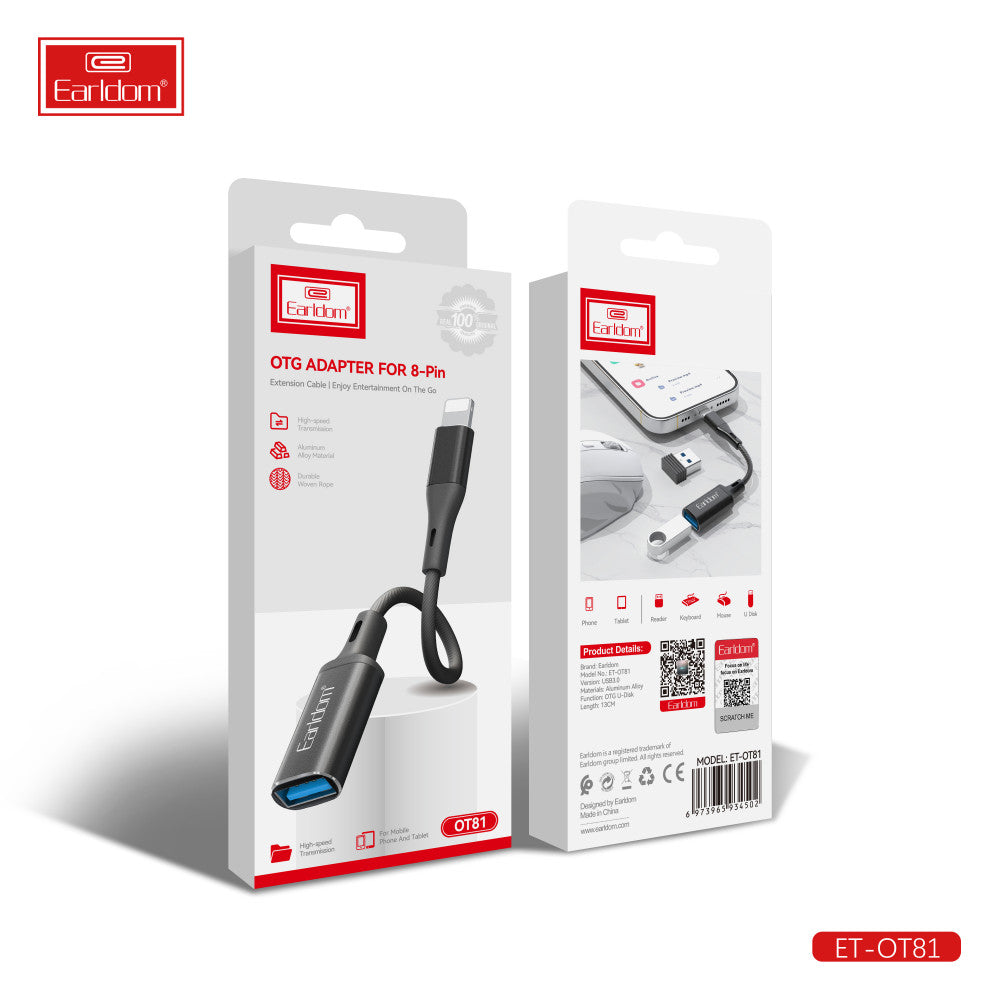 Adapter Earldom ET-OT81 OTG to Lightning (8 Pin)