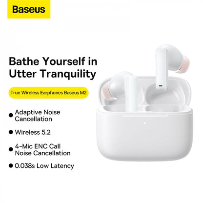 Bluetooth headset TWS – Baseus (NGTW140002) Bowie M2 White