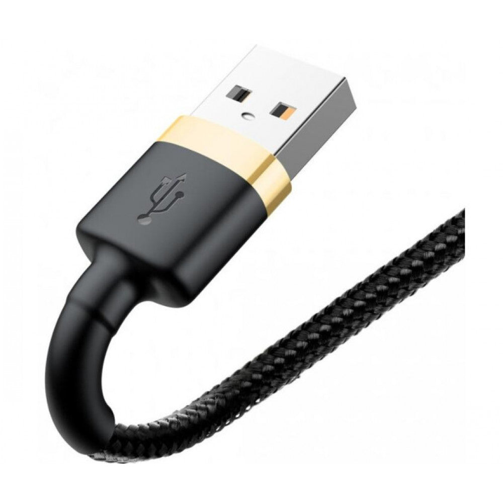 Lightning cable 1.5A (2m) - Baseus (CALKLF-CV1) Cafule Series Gold &amp; Black - CALKLF-CV1 Gold+Black